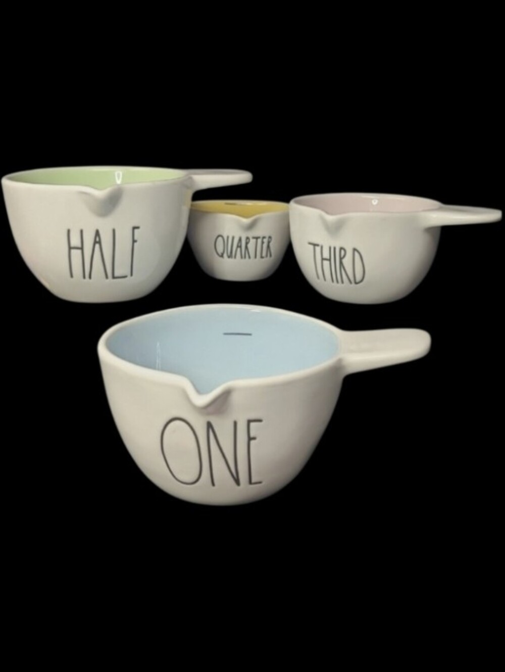 NEW - Set Of 4 Measueing Cups Disney Princess - Rae Dunn Artisan Collection